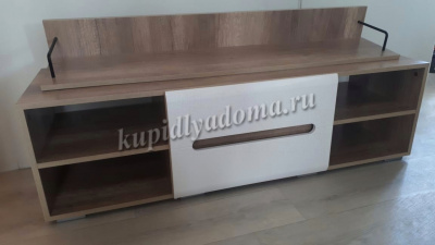 Тумбочка Наоми ТБ-16 (Дуб каньон/Белый глянец) купить в Владивостоке по низкой цене в интернет магазине мебели