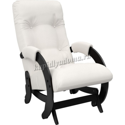 Кресло-глайдер Модель 68 (Венге/Экокожа Белый Mango 002)