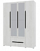 Шкаф Вега 4-х створчатый с зеркалом и ящиками (Дуб прованс)