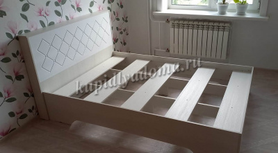 Кровать Сальма 1.6 КР 022 (Анкор светлый/Белый глянец)